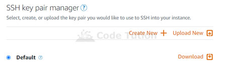 Add SSH Key Pair